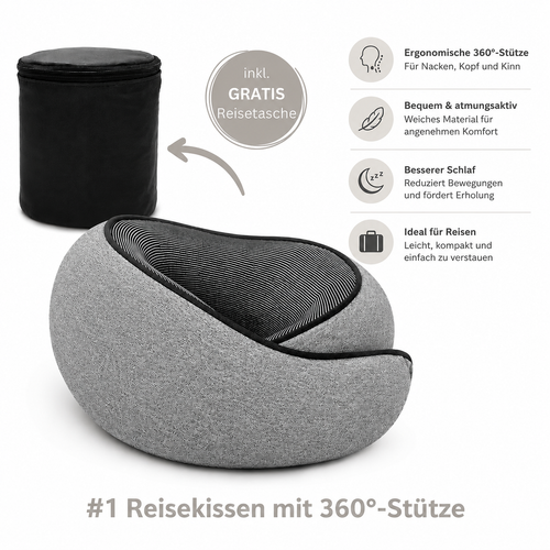 Nackenkissen mit 360°-Stütze